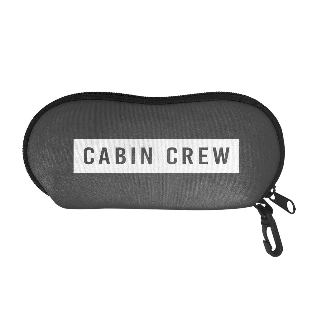Cabin Crew Text Designed Glasses Bag