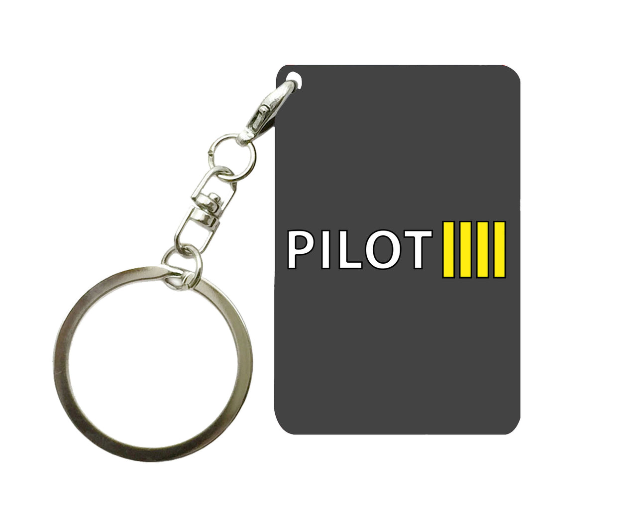 Pilot & Stripes (4 Lines) Designed Key Chains