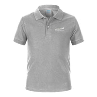 Thumbnail for The Bombardier Learjet 75 Designed Children Polo T-Shirts