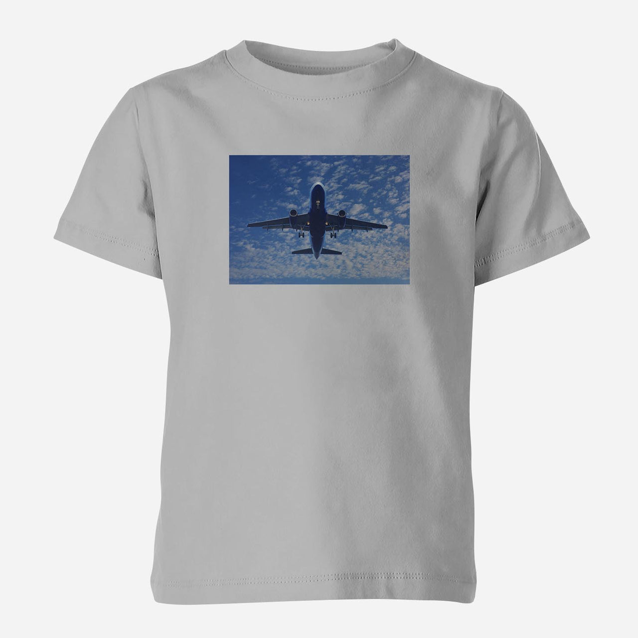 Airplane From Below Designed Children T-Shirts