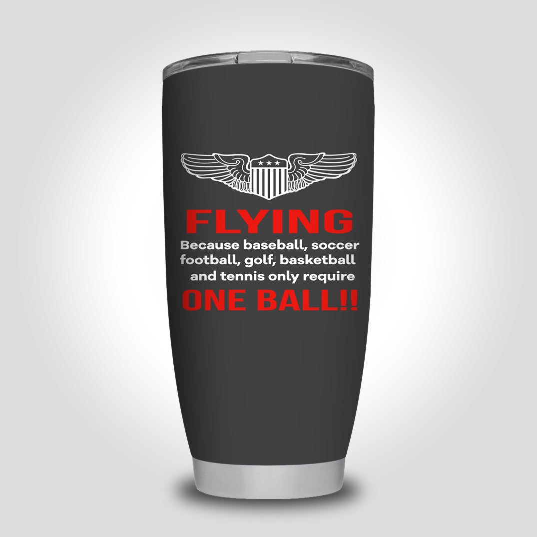 Flying One Ball Designed Tumbler Travel Mugs