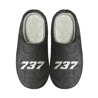 Thumbnail for 737 Flat Text Designed Cotton Slippers