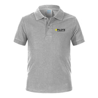 Thumbnail for Pilots They Know How To Fly Designed Children Polo T-Shirts
