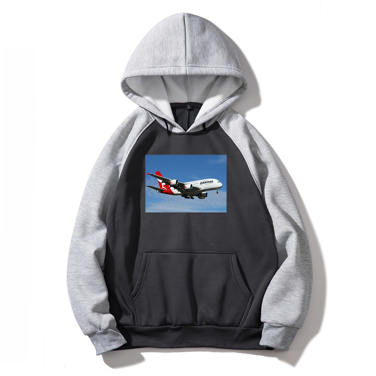 Landing Qantas A380 Designed Colourful Hoodies
