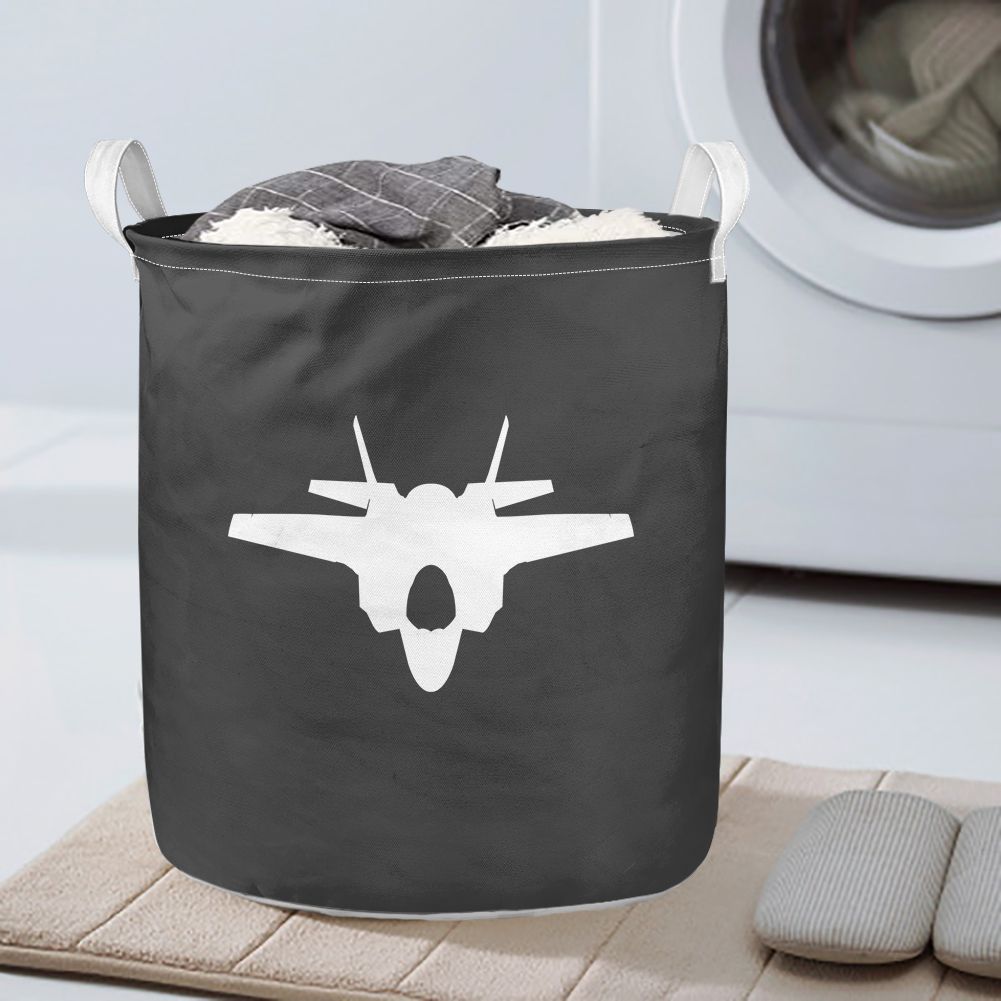 Lockheed Martin F-35 Lightning II Silhouette Designed Laundry Baskets