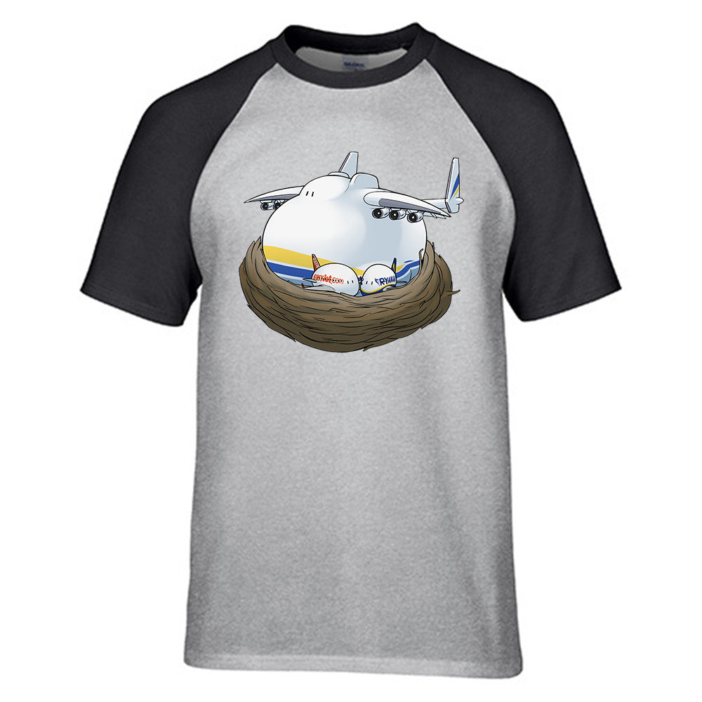 Antonov 225 Nesting Designed Raglan T-Shirts