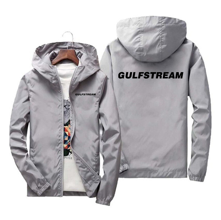 Gulfstream & Text Designed Windbreaker Jackets