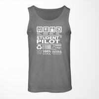 Thumbnail for Student Pilot Label Designed Tank Tops