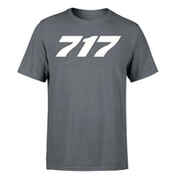 Thumbnail for 717 Flat Text Designed T-Shirts