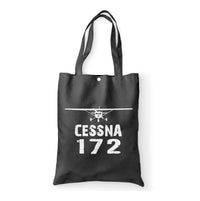 Thumbnail for Cessna 172 & Plane Designed Tote Bags