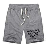 Thumbnail for World's Okayest Pilot Designed Cotton Shorts