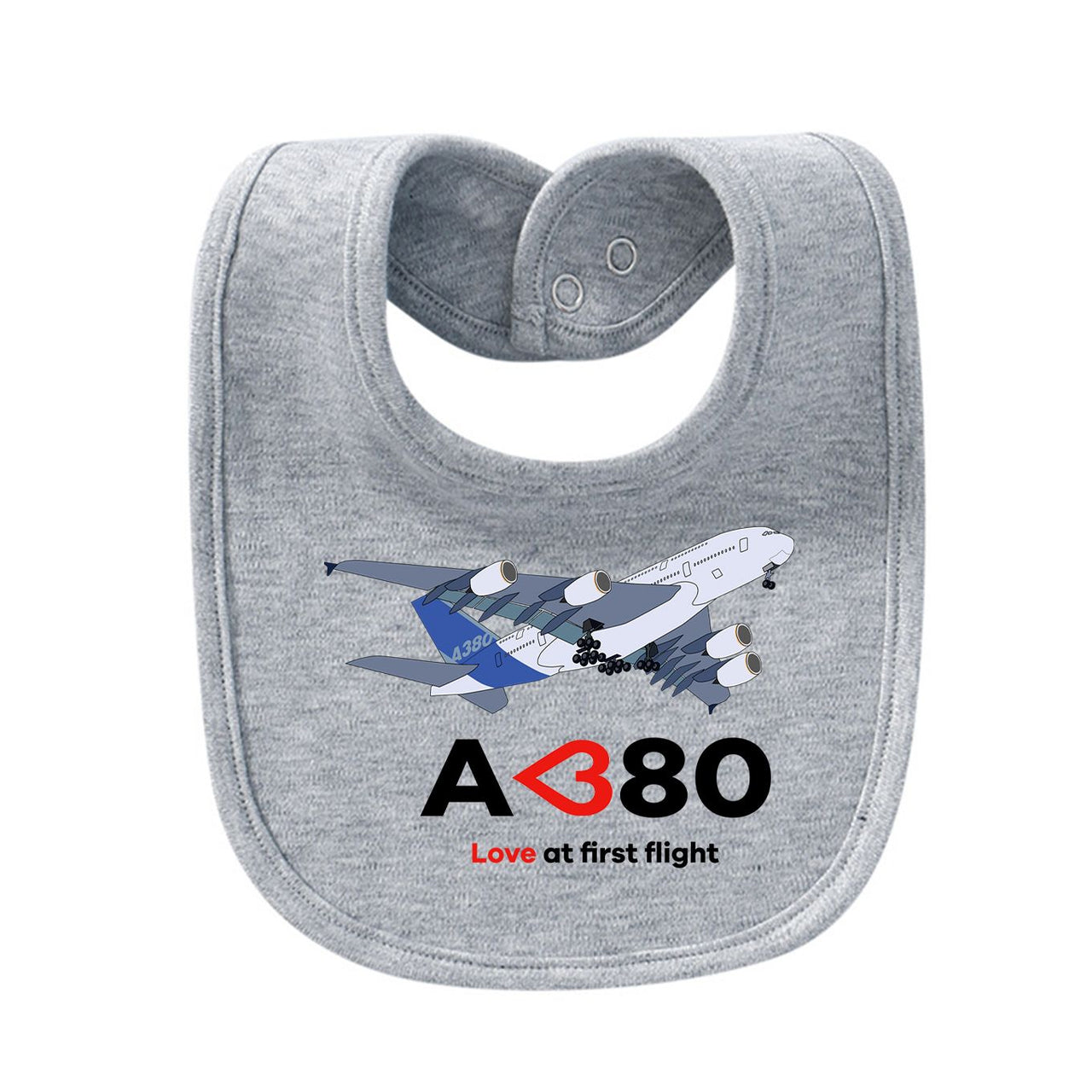 Airbus A380 Love at first flight Designed Baby Saliva & Feeding Towels