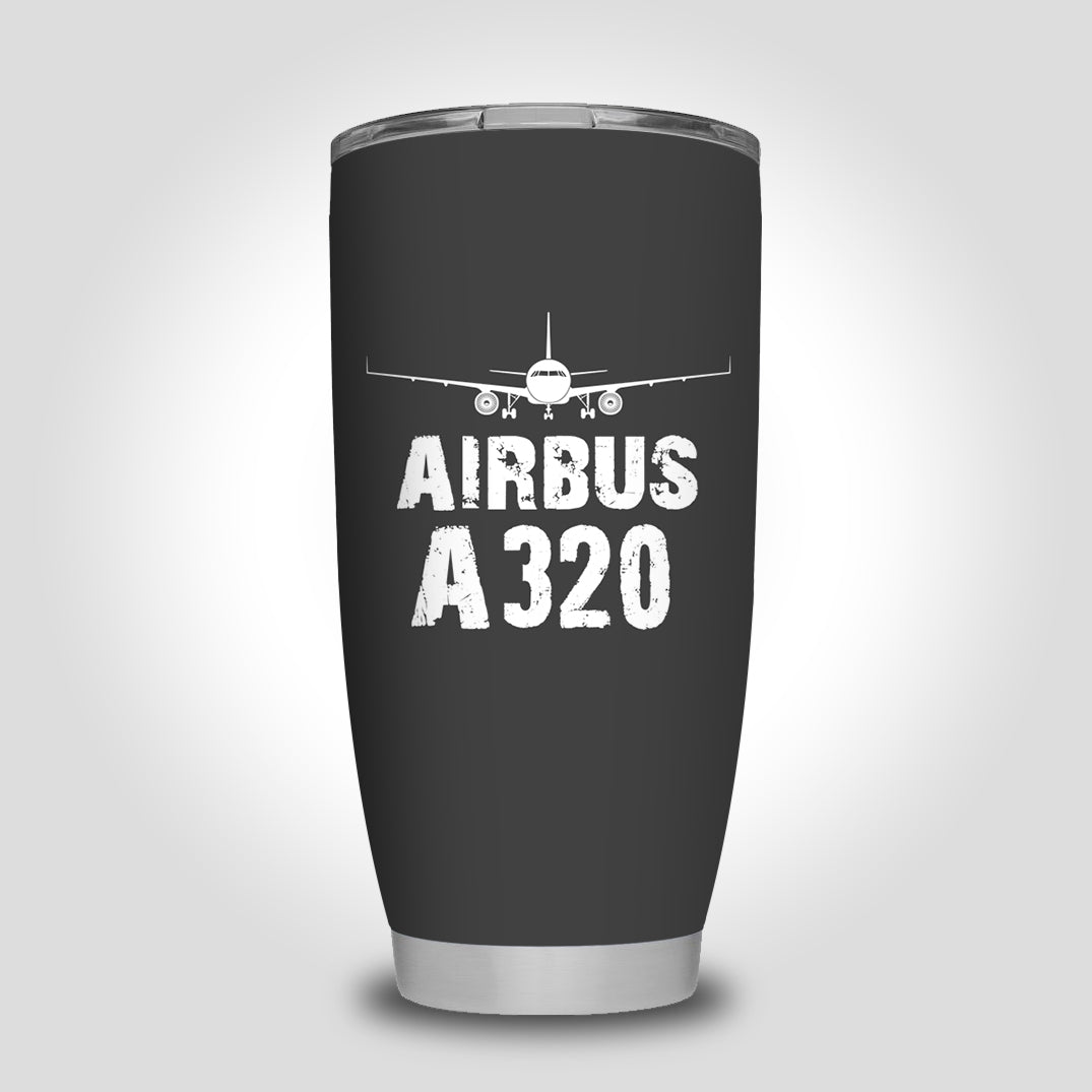 Airbus A320 & Plane Designed Tumbler Travel Mugs