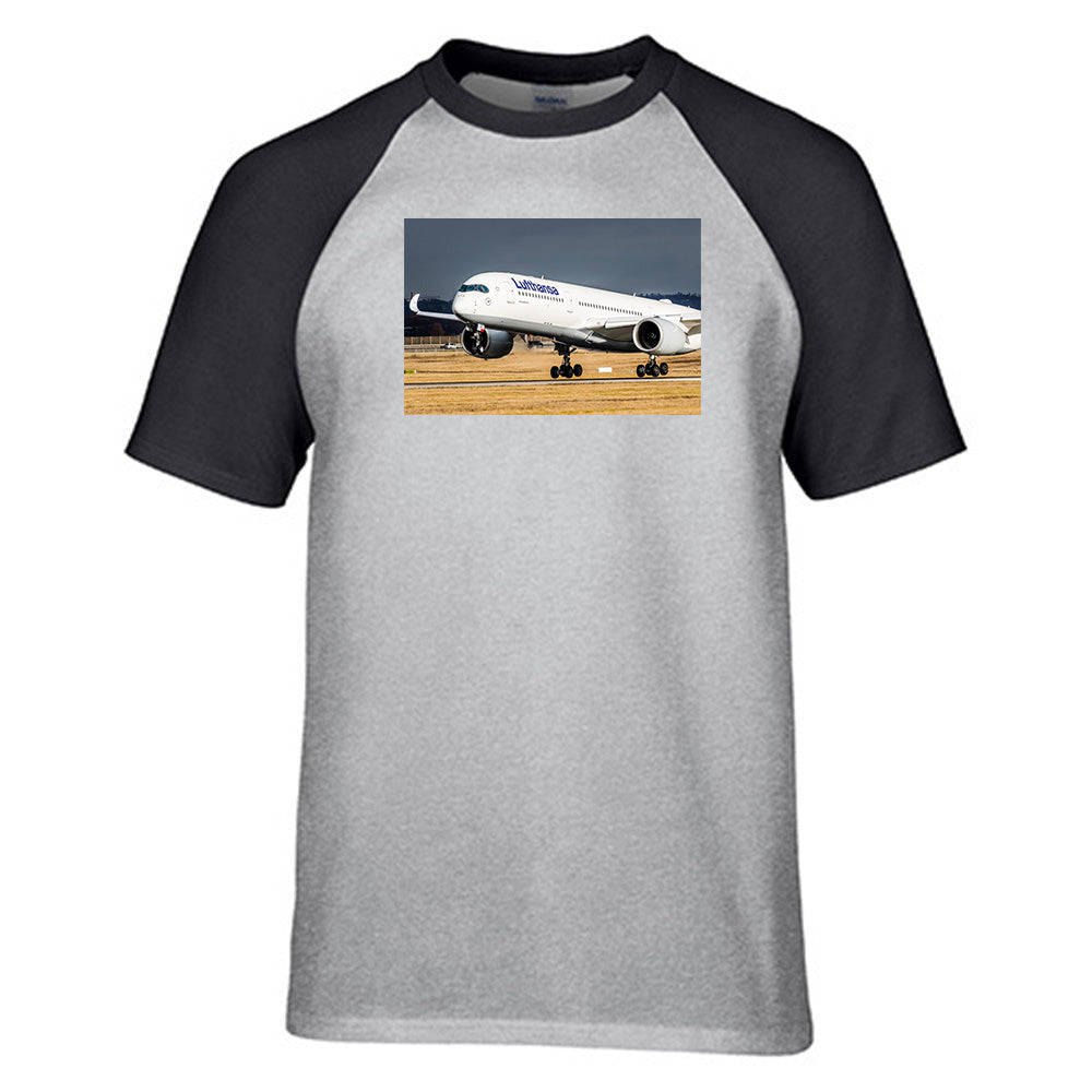 Lutfhansa A350 Designed Raglan T-Shirts