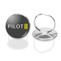 Thumbnail for Pilot & Stripes (2 Lines) Designed Rings