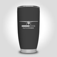 Thumbnail for Pilot In Progress (Cessna) Designed Tumbler Travel Mugs