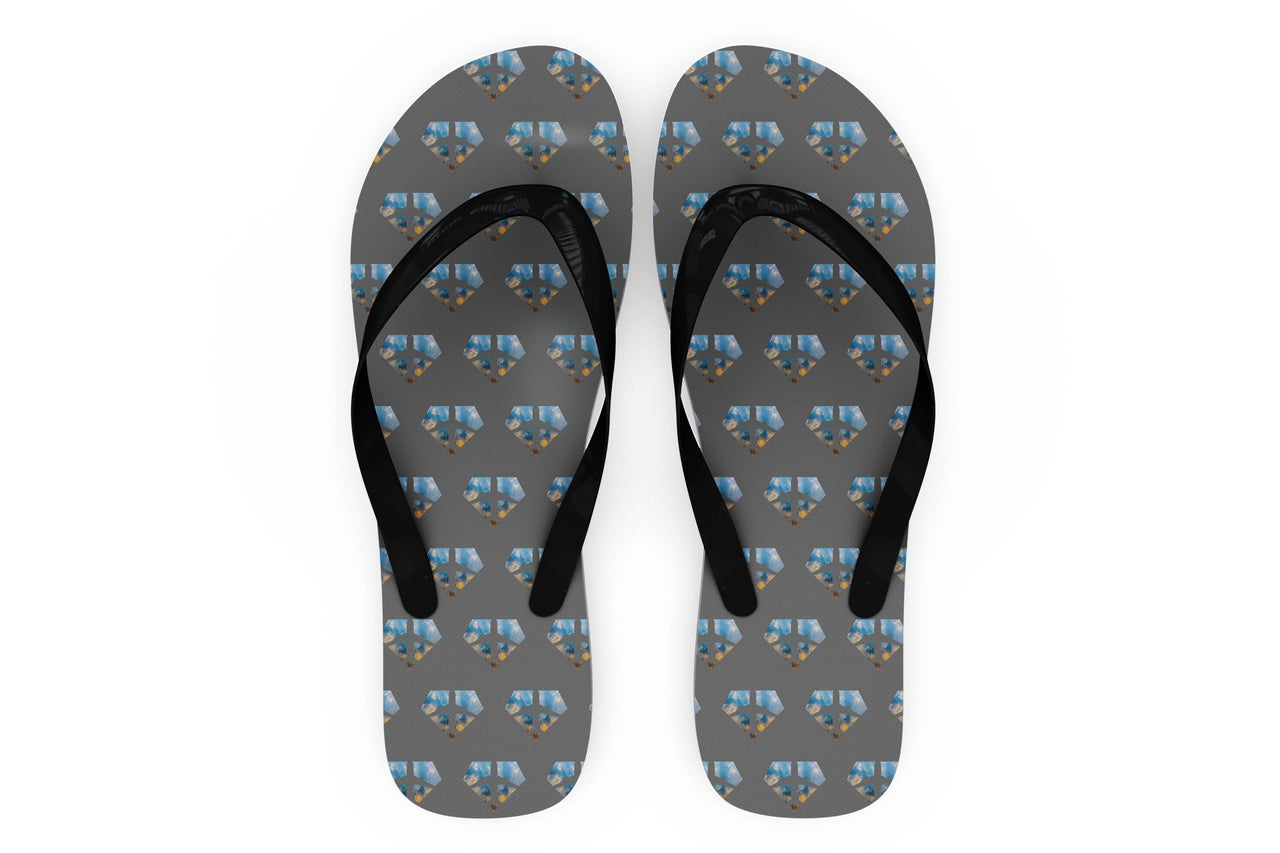 Supermen of The Skies (Sunrise) Designed Slippers (Flip Flops)