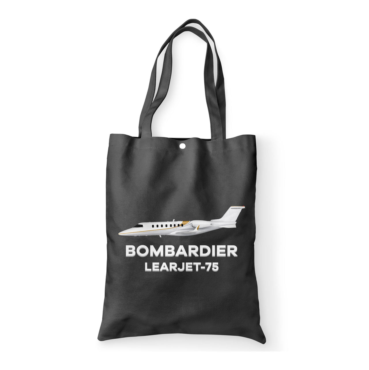 The Bombardier Learjet 75 Designed Tote Bags