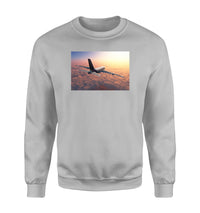 Thumbnail for Super Cruising Airbus A380 over Clouds Designed Sweatshirts