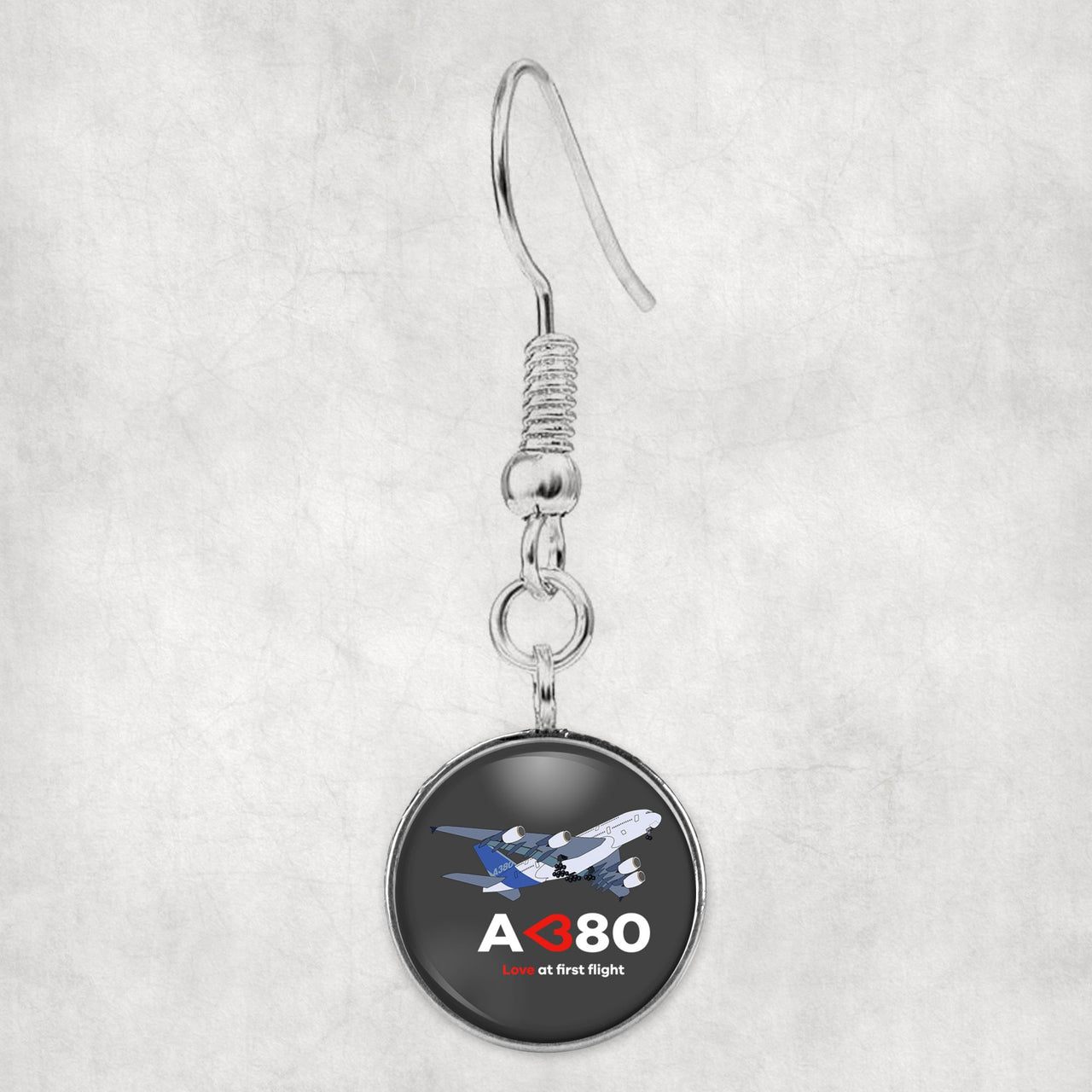 Airbus A380 Love at first flight Designed Earrings