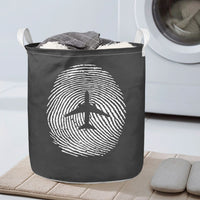 Thumbnail for Aviation Finger Print Designed Laundry Baskets