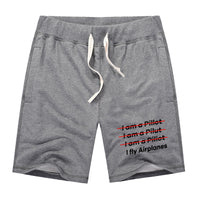 Thumbnail for I Fly Airplanes Designed Cotton Shorts