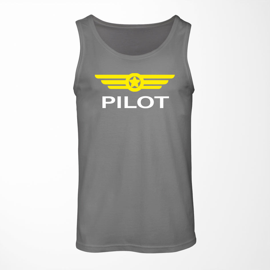Pilot & Badge Designed Tank Tops
