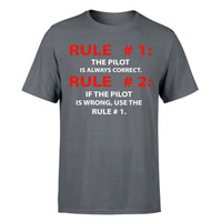 Thumbnail for Rule 1 - Pilot is Always Correct Designed T-Shirts