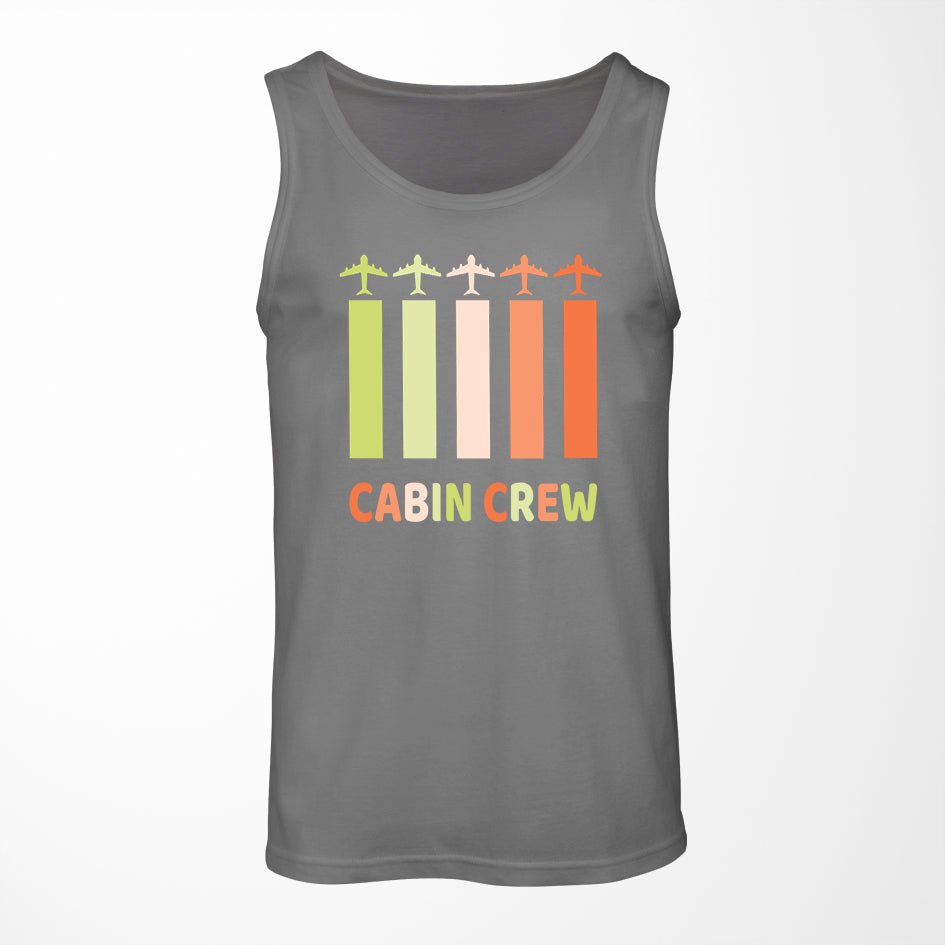 Colourful Cabin Crew Designed Tank Tops