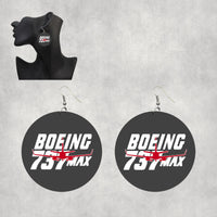 Thumbnail for Amazing 737 Max Designed Wooden Drop Earrings
