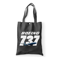 Thumbnail for Super Boeing 737+Text Designed Tote Bags