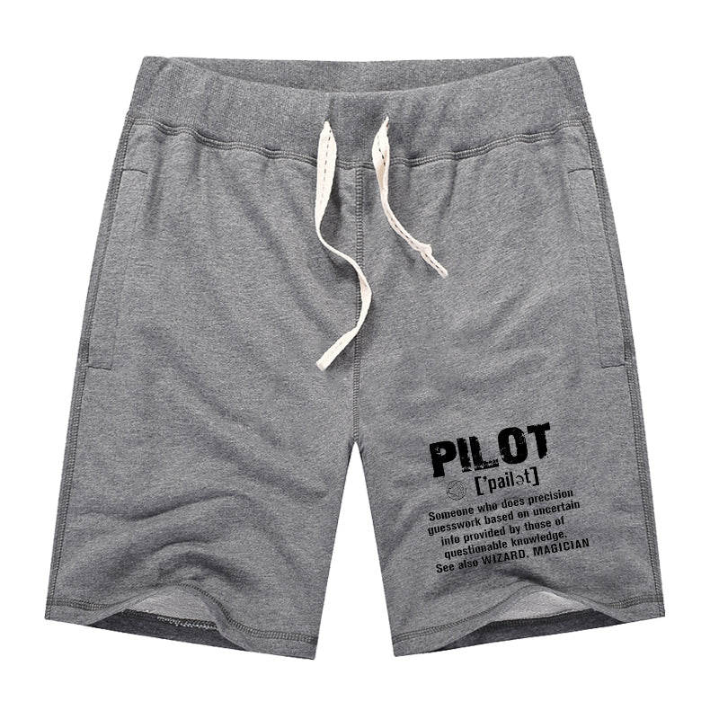Pilot [Noun] Designed Cotton Shorts