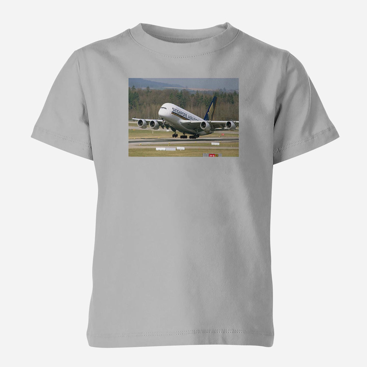 Departing Singapore Airlines A380 Designed Children T-Shirts