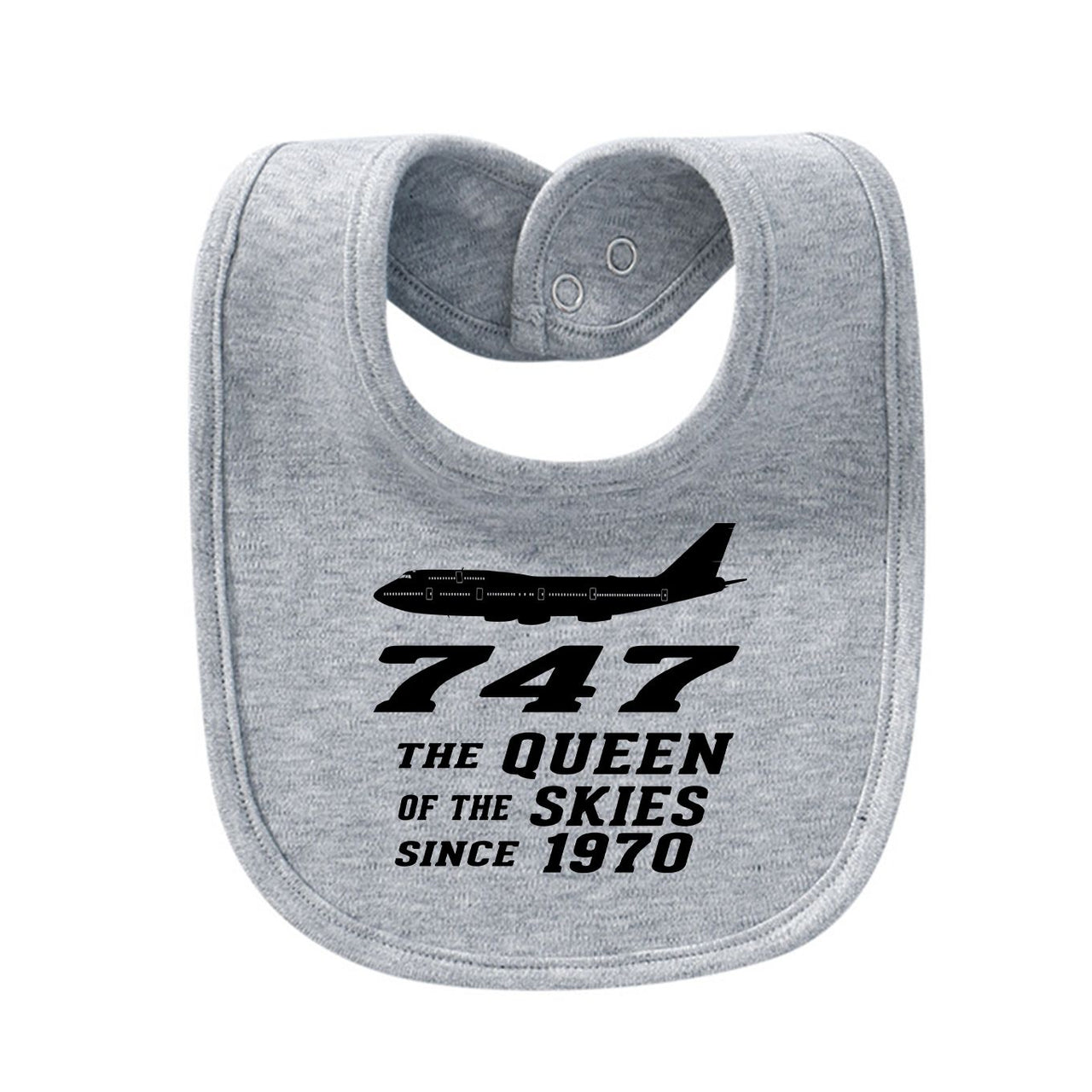Boeing 747 - Queen of the Skies (2) Designed Baby Saliva & Feeding Towels