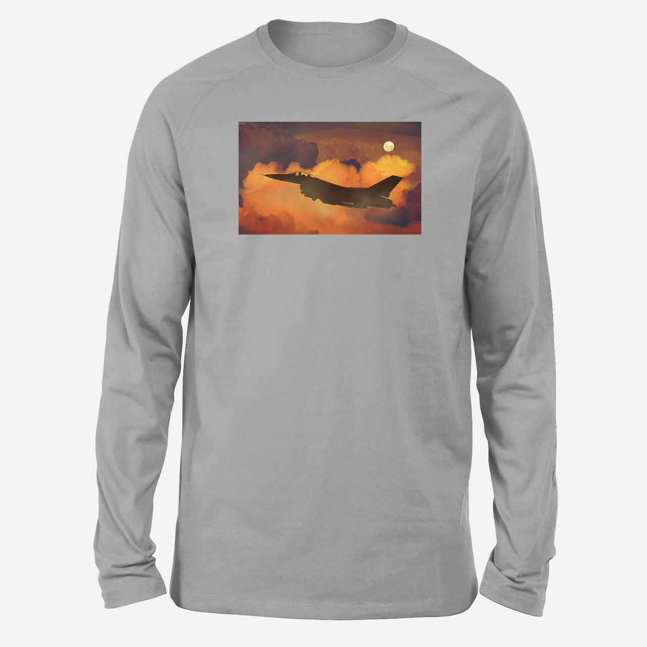Departing Fighter Jet 16 Designed Long-Sleeve T-Shirts