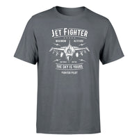 Thumbnail for Jet Fighter - The Sky is Yours Designed T-Shirts