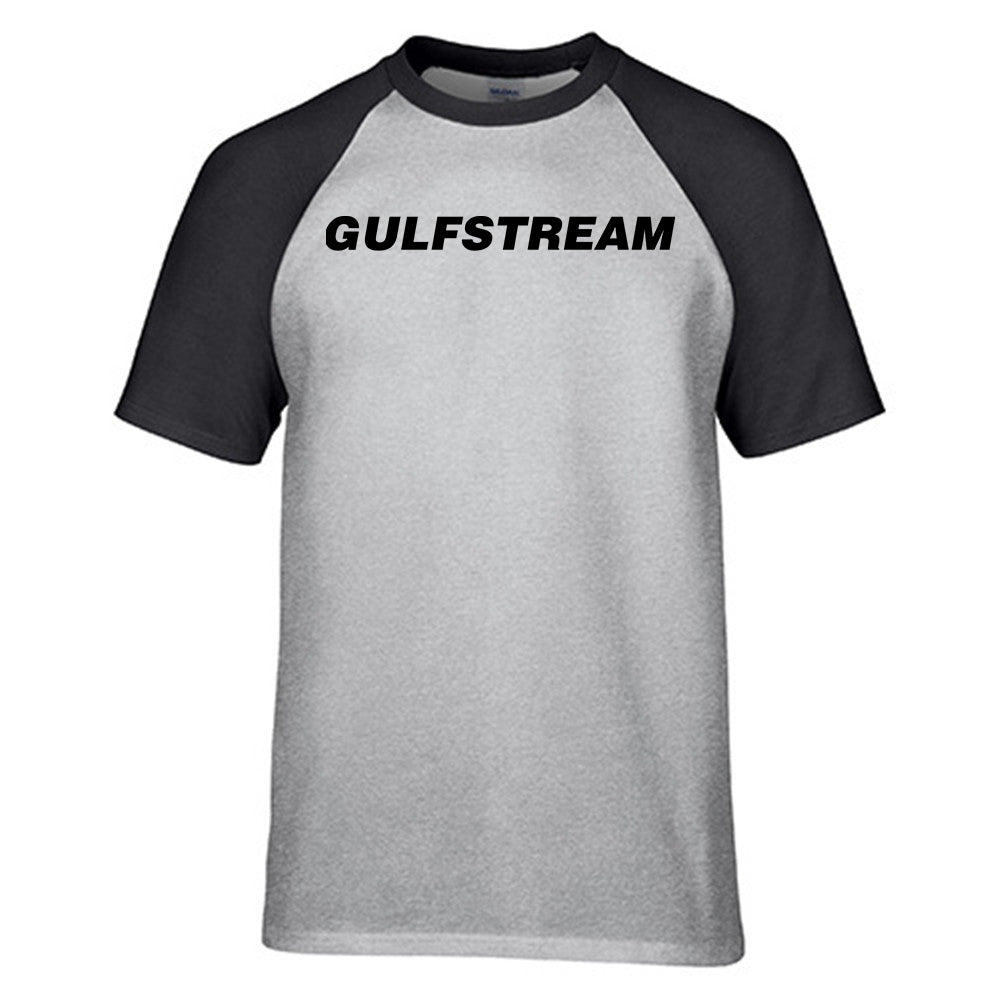 Gulfstream & Text Designed Raglan T-Shirts