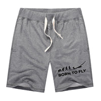 Thumbnail for Born To Fly Glider Designed Cotton Shorts