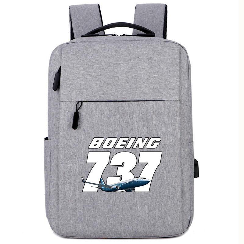 Super Boeing 737+Text Designed Super Travel Bags