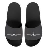 Thumbnail for Embraer E-190 Silhouette Plane Designed Sport Slippers