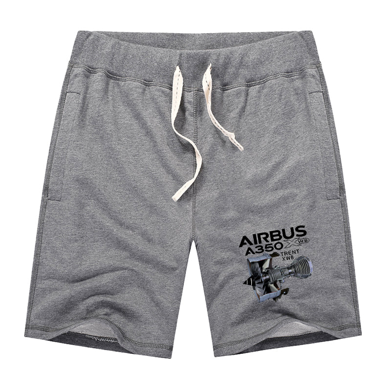 Airbus A350 & Trent Wxb Engine Designed Cotton Shorts