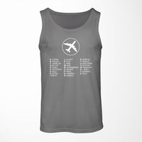 Thumbnail for Aviation Alphabet 2 Designed Tank Tops