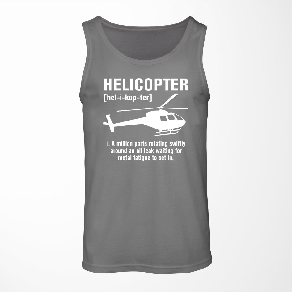 Helicopter [Noun] Designed Tank Tops