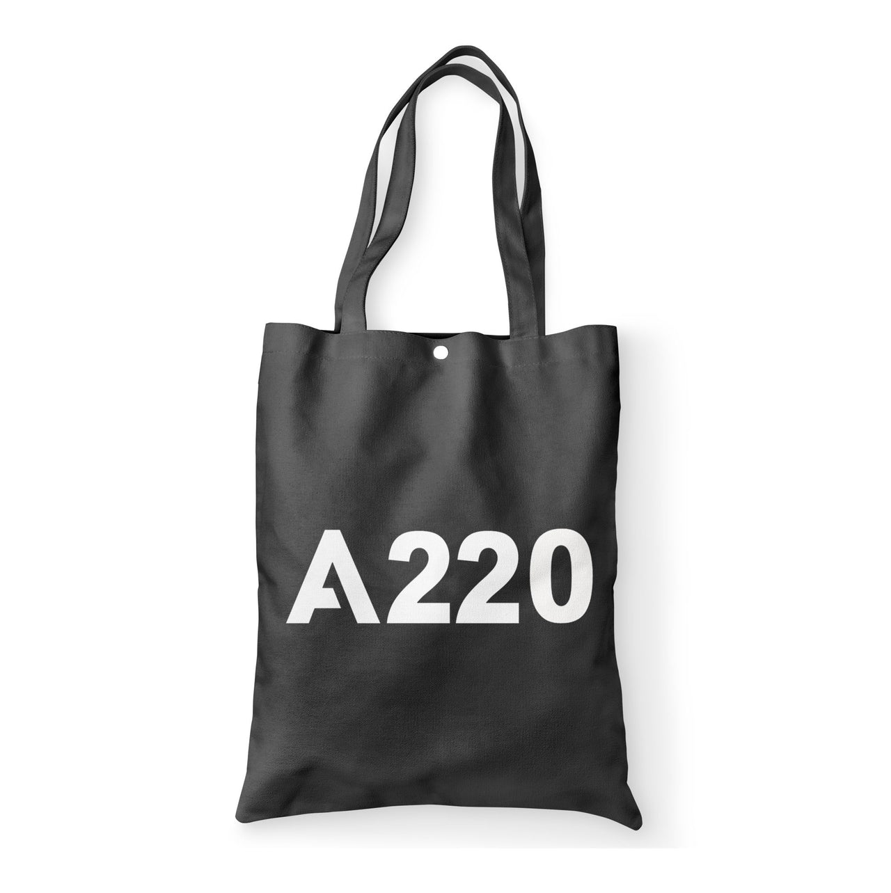 A220 Flat Text Designed Tote Bags