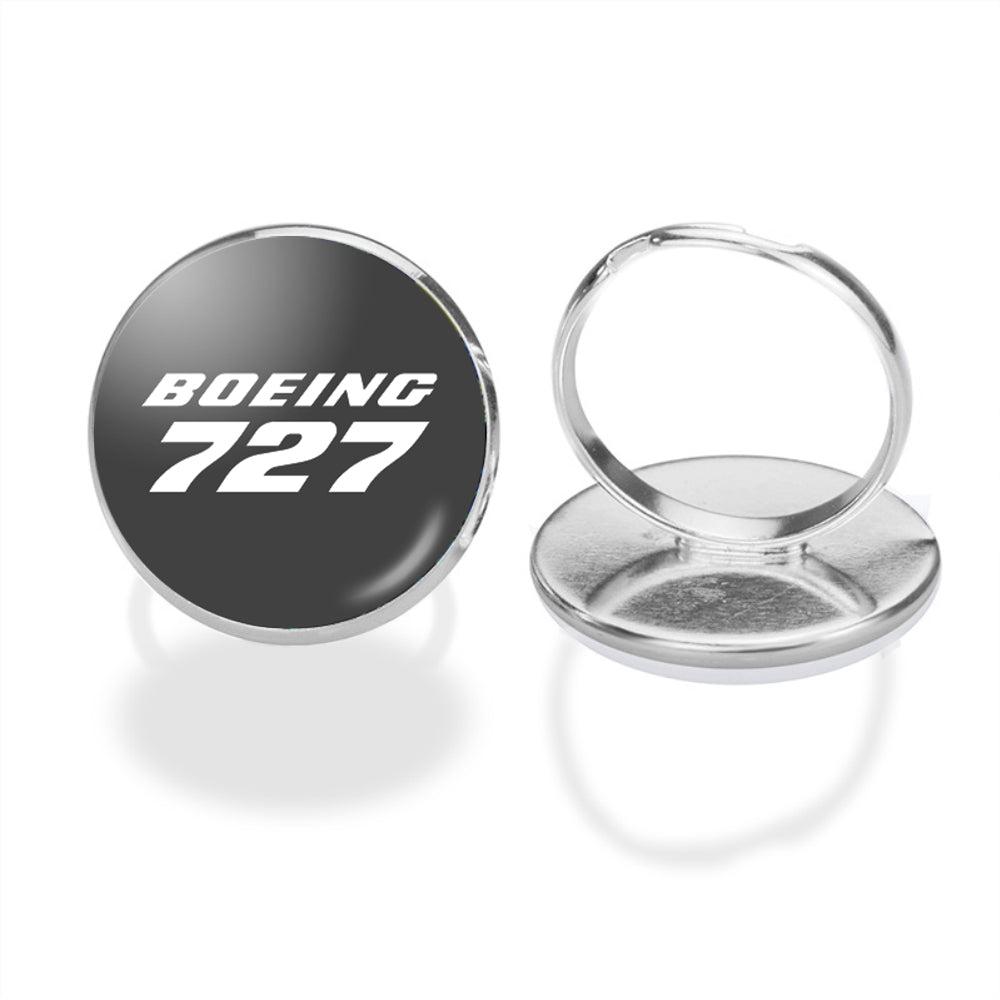 Boeing 727 & Text Designed Rings