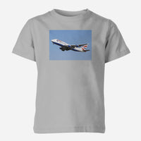 Thumbnail for Departing British Airways Boeing 747 Designed Children T-Shirts
