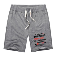 Thumbnail for I am an Awesome Series Girlfriend Designed Cotton Shorts