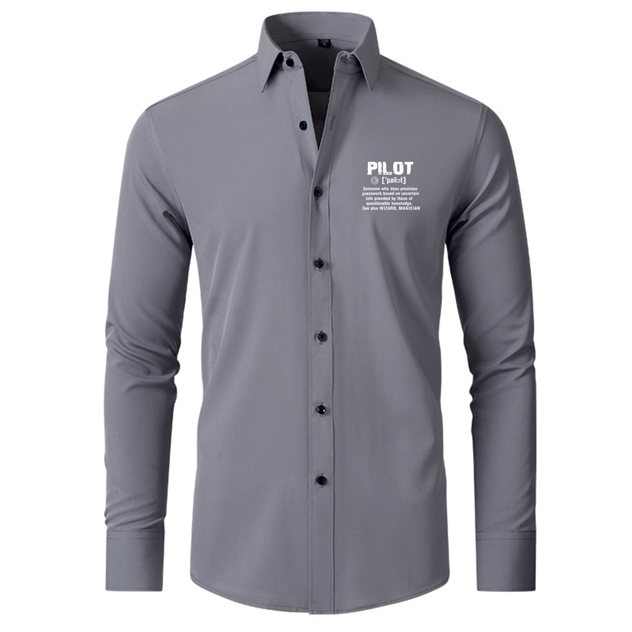 Pilot [Noun] Designed Long Sleeve Shirts
