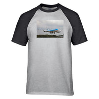 Thumbnail for Landing KLM's Boeing 747 Designed Raglan T-Shirts