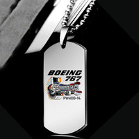 Thumbnail for Boeing 767 Engine (PW4000-94) Designed Metal Necklaces